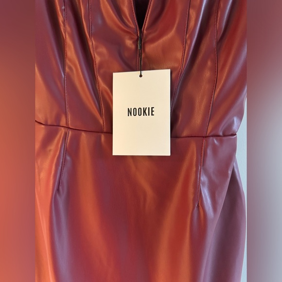 NWT NOOKIE Leona Midi Dress in Wine size Small - Picture 5 of 7